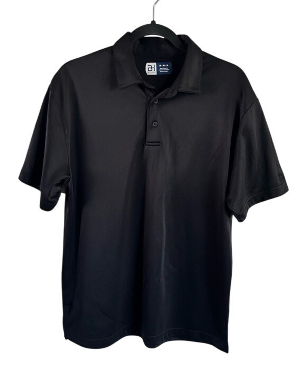 Ben Hogan Men’s Black Polo Shirt Classic Everday Business Casual Minimalist Med